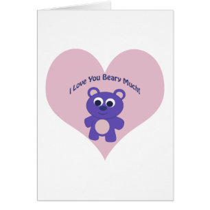 I Love You Beary Much Purple Bear