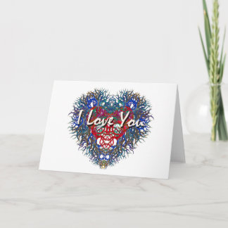 I Love You Beautiful Heart Card