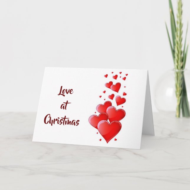 ***I LOVE YOU*** & BEING WITH YOU AT CHRISTMAS HOLIDAY CARD (Front)