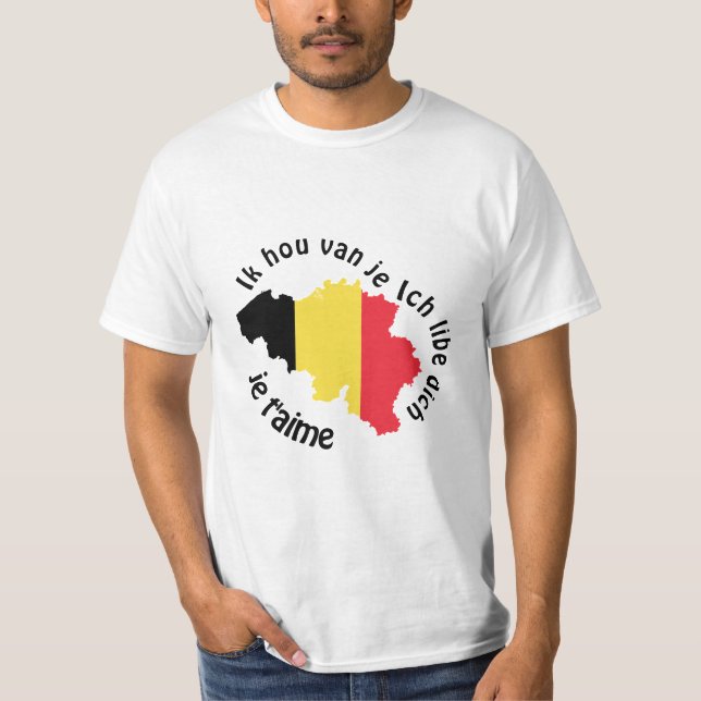 i love you belgium T-Shirt (Front)