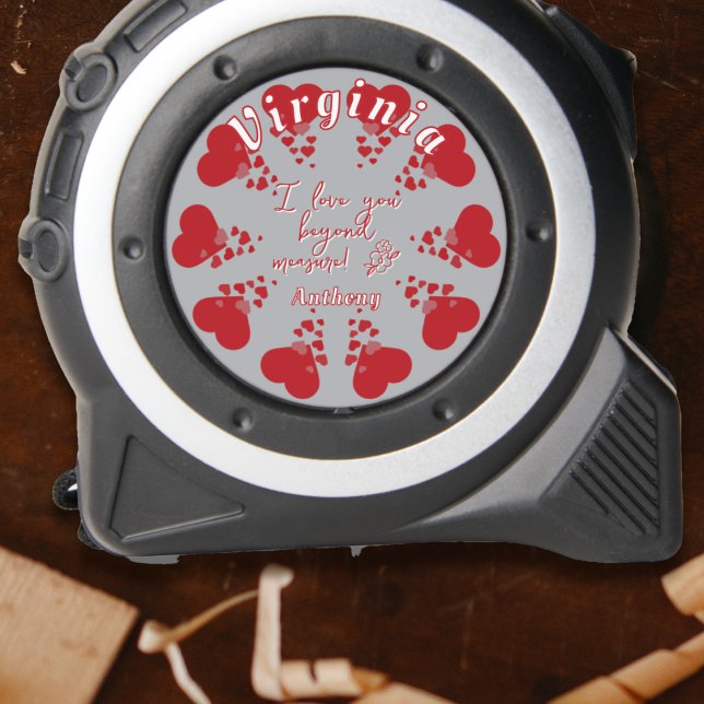 I love you beyond measure hearts decor personalise 1 (Creator Uploaded)