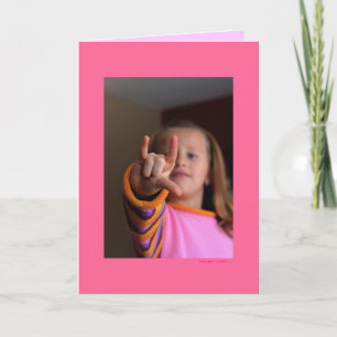 "I love you!" (blank inside) Card