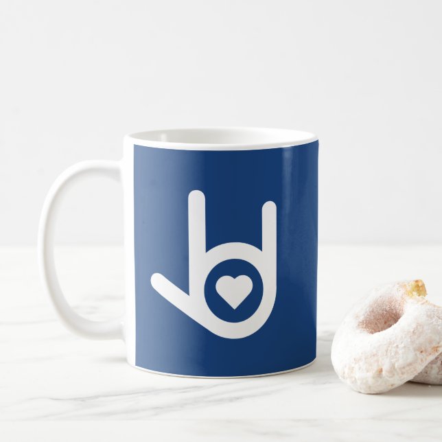 I Love You, Blue Mug (With Donut)