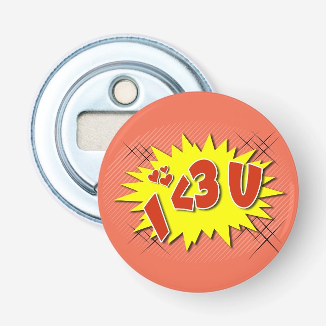 I love you bottle opener (Front)