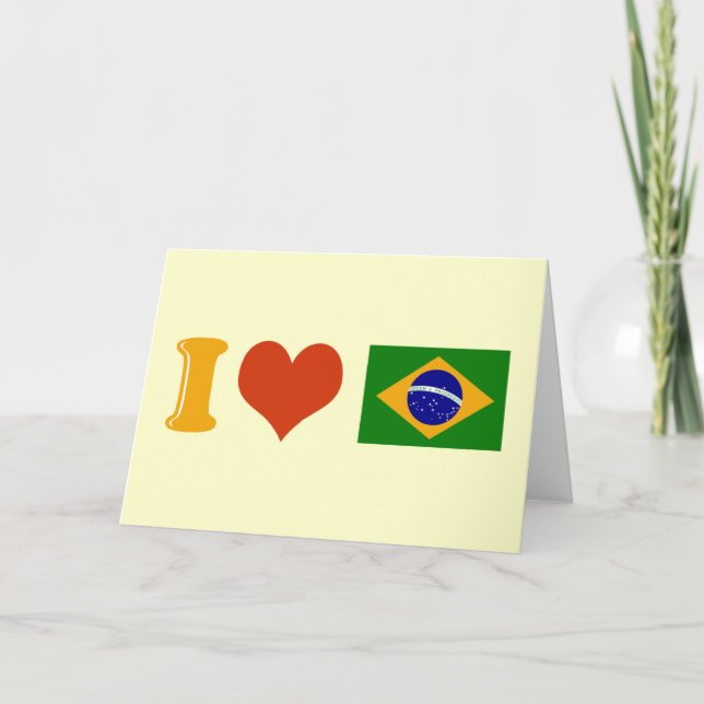 I love you Brazil Card (Front)