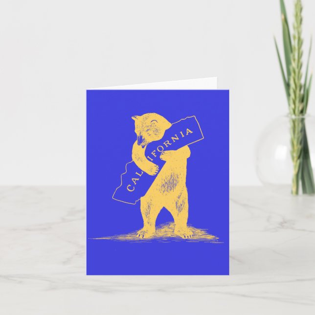 I Love You California--Blue and Gold Card (Front)