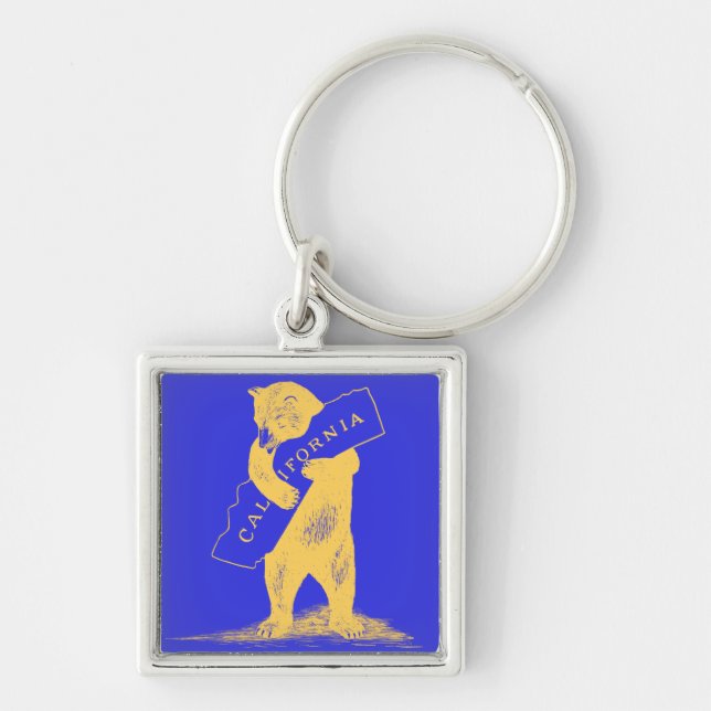 I Love You California--Blue and Gold Key Ring (Front)