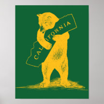 I Love You California--Green and Gold