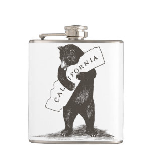 I Love You California Hip Flask