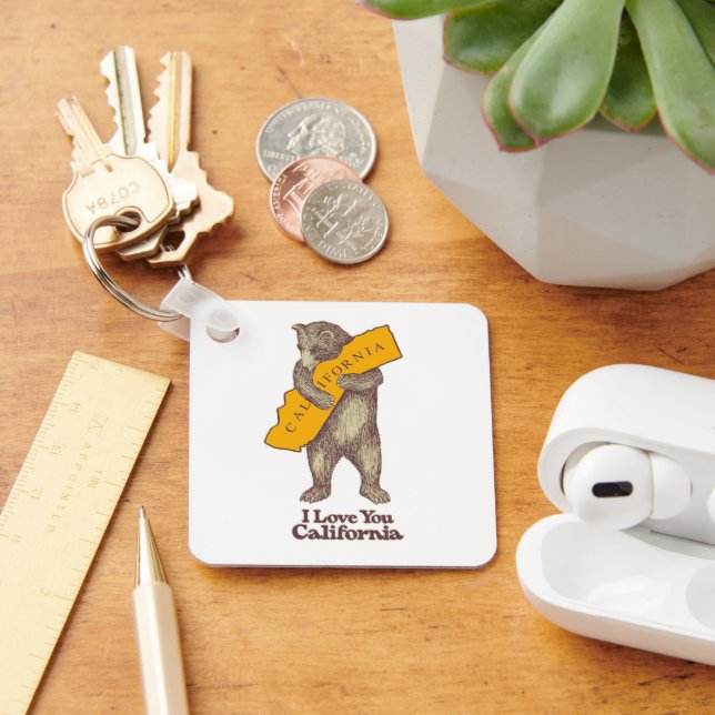 I Love You California Key Ring (Desk)