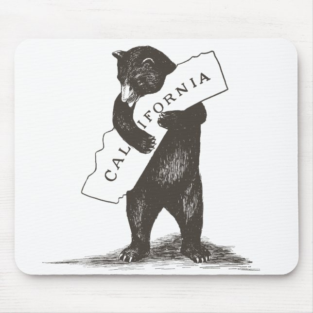 I Love You California Mouse Mat (Front)