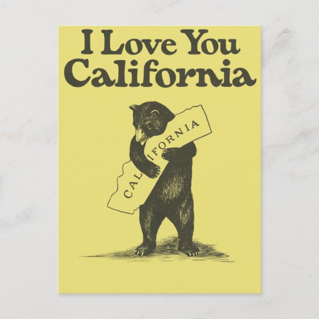 I Love You California Postcard (Front)