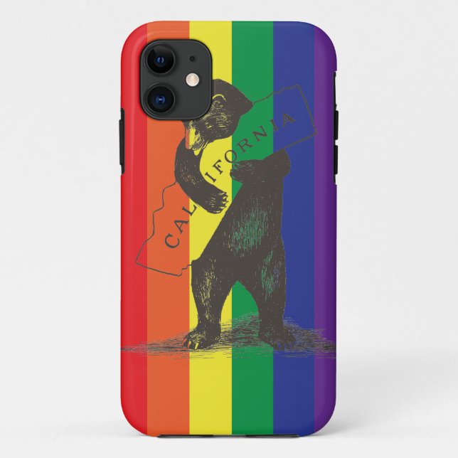 I Love You California--Rainbow Case-Mate iPhone Case (Back)