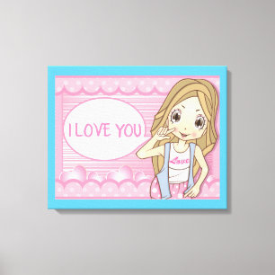 I LOVE YOU CANVAS PRINT
