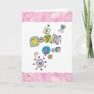 I Love You Card