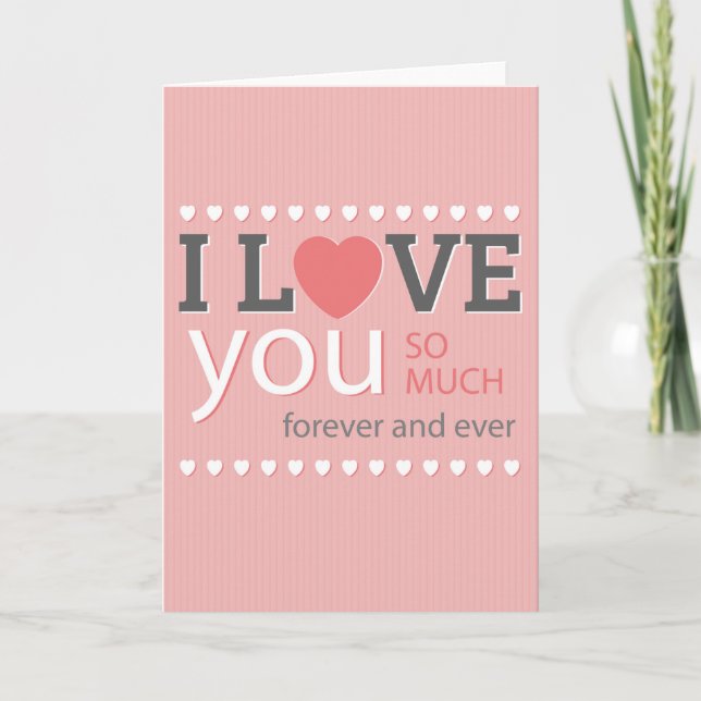 I love you card (Front)