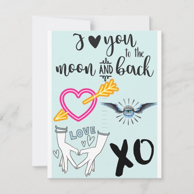 I love you card  (Front)