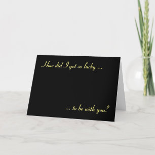I love you, card