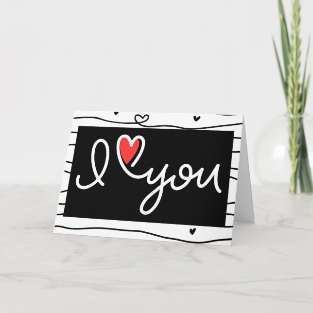 I love you card (Front)