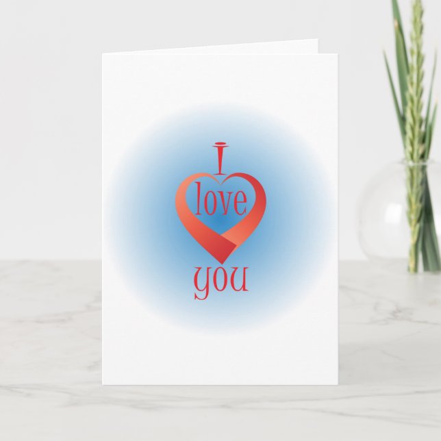 I love you card (Front)