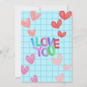 I Love You Card Valentine's Day