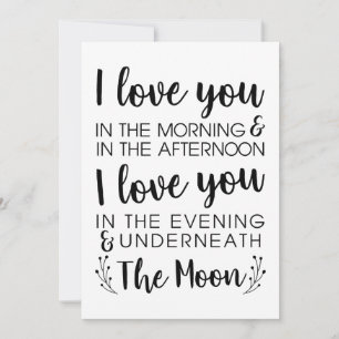 I love You Card, Valentines Day & Anniversary Card