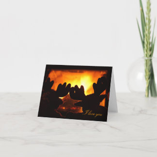 I love you card. Warm, cosy evening Card