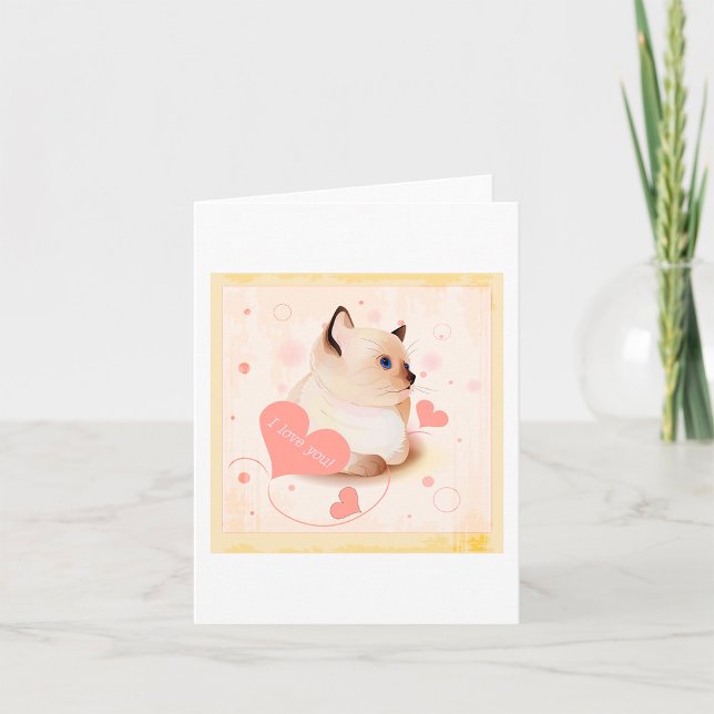 I Love You Cat Card (Creator Uploaded)