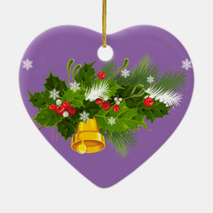 I love you ceramic tree decoration