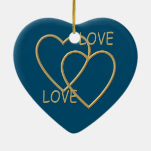 I Love you Ceramic Tree Decoration