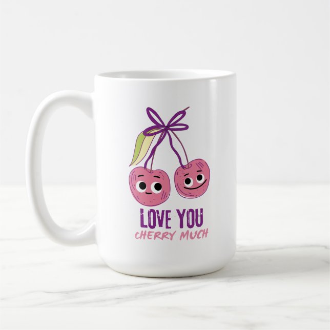 I LOVE YOU CHERRY MUCH COFFEE MUG (Left)