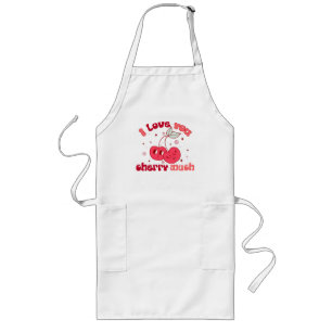 I Love You Cherry Much Long Apron