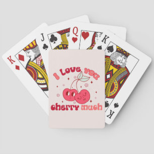 I Love You Cherry Much Playing Cards