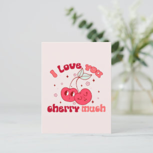 I Love You Cherry Much Postcard