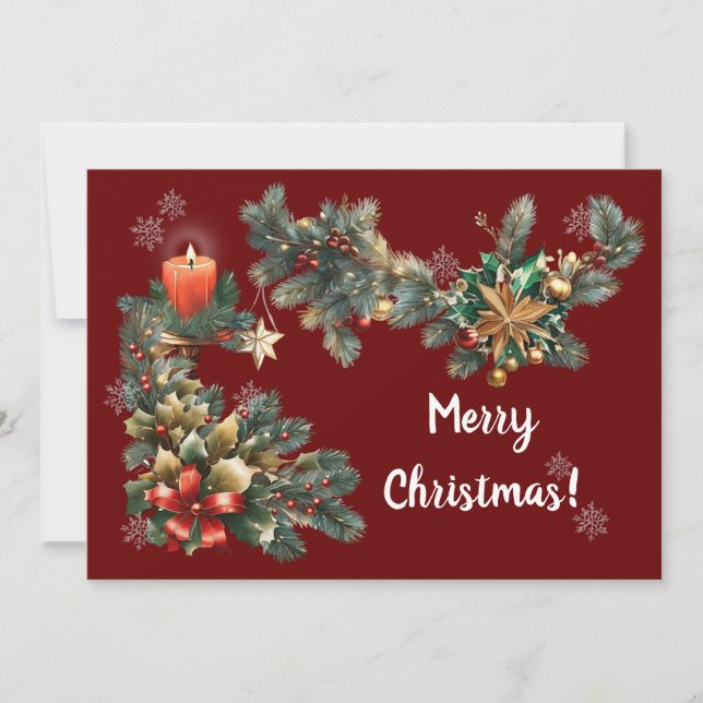 I love you Christmas Holiday Card (Front)