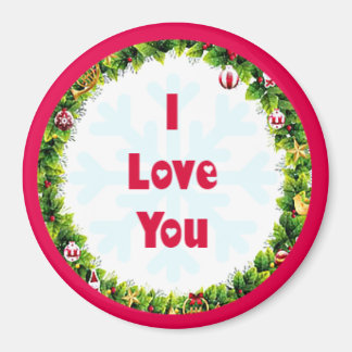 I Love You Christmas Magnet