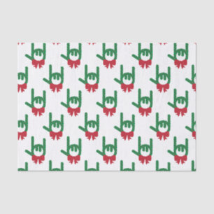 I Love You Christmas Wreath Tissue Paper