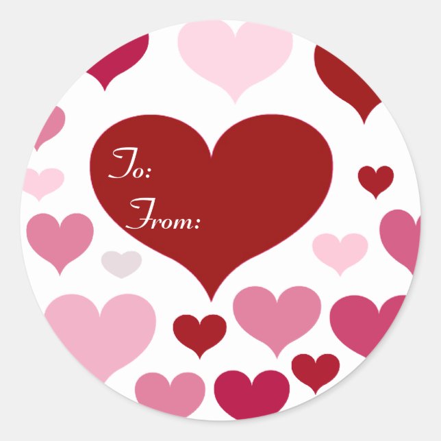 I Love You_ Classic Round Sticker (Front)