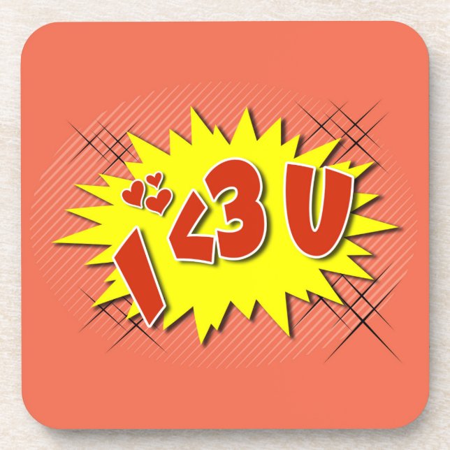 I love you coaster (Front)