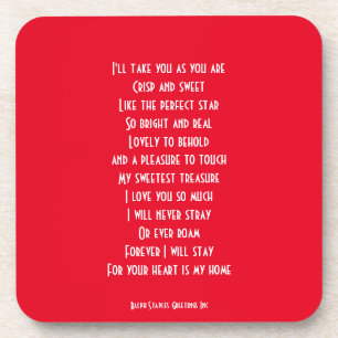 I love you coaster