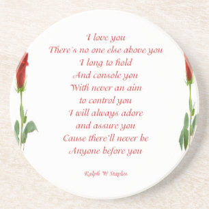I love you coaster