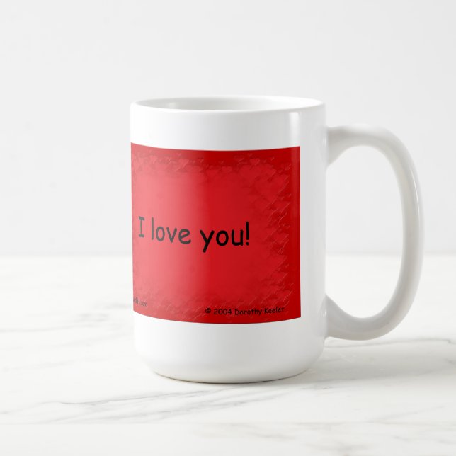 "I love you!" Coffee Mug (Right)