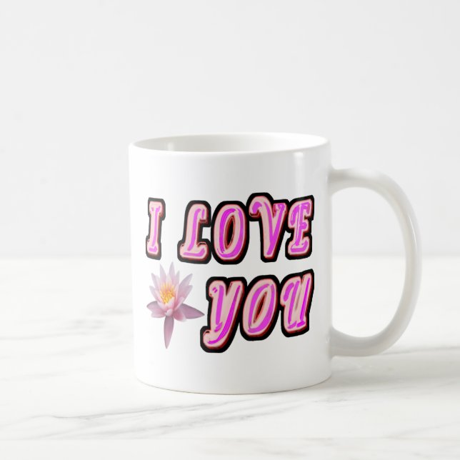 I Love You Coffee Mug (Right)