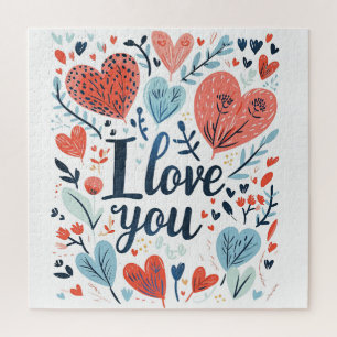 I Love You colourful message Jigsaw Puzzle