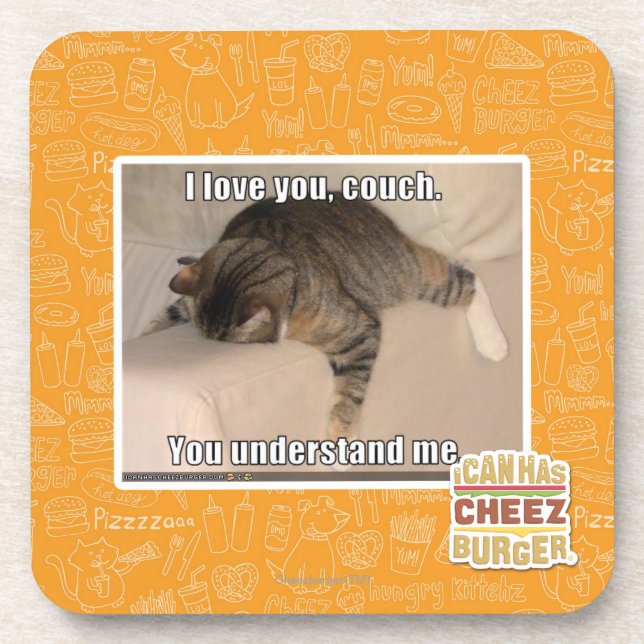 I love you, couch. coaster (Front)