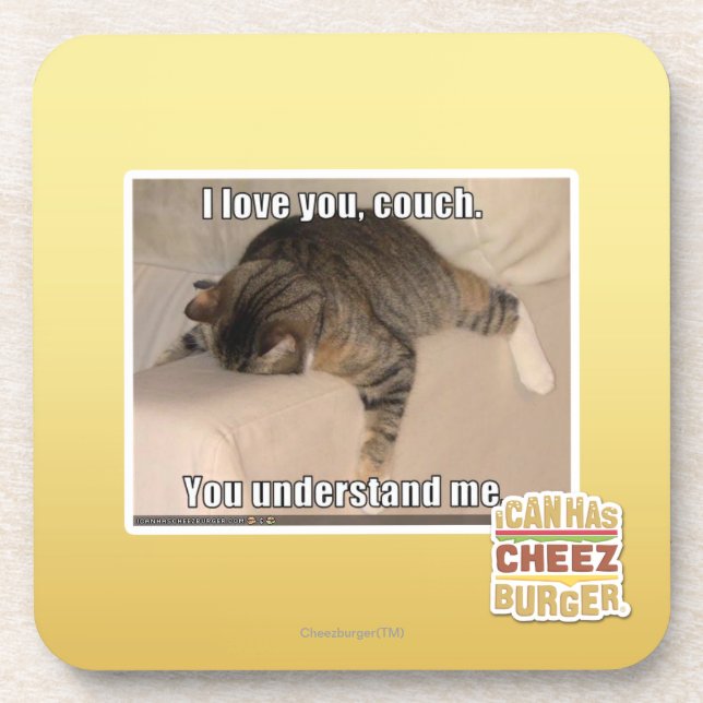 I love you, couch. coaster (Front)