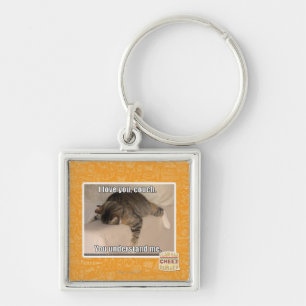 I love you, couch. key ring