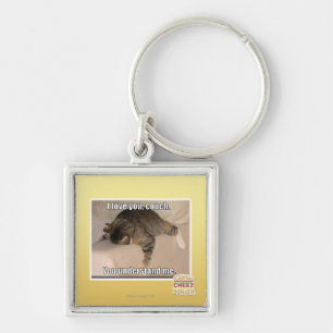 I love you, couch. key ring