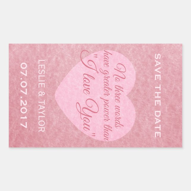 “I LOVE YOU” custom stickers (Front)