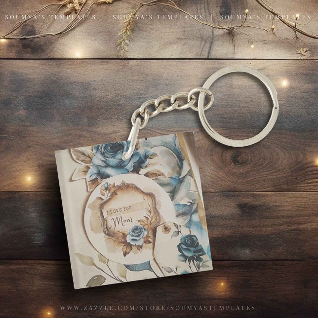 I Love You Customisable Name Key Ring (Creator Uploaded)